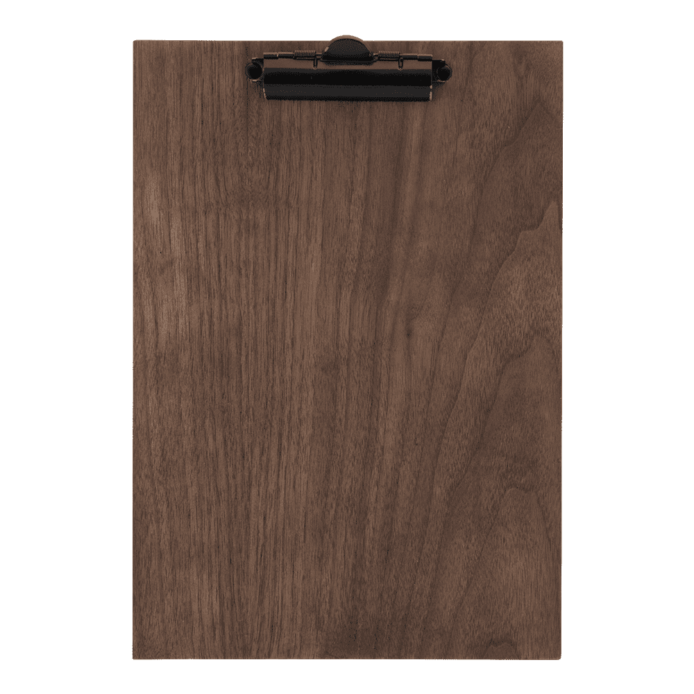 Securit® A4 WALNUT CLIP menuholder