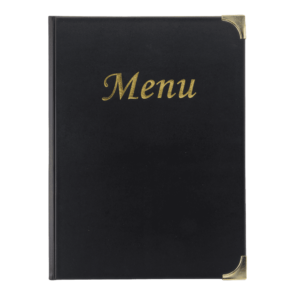 Securit® A4 BASIC menuomslag, sort