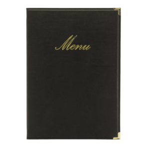Securit® A4 CLASSIC menuomslag, sort