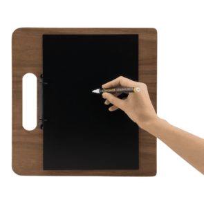 Securit® A4 WALNUT CHOPPING BOARD menuholder