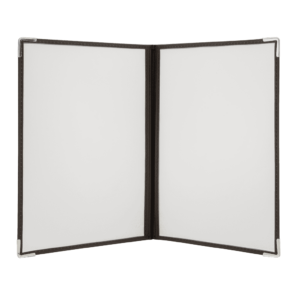 3 stk. Securit® A4 CRYSTAL BIFOLD menuholder