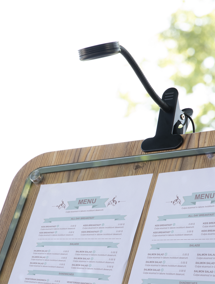 Securit® LED-klemmelampe til alt slags vejr - sort - Image 2