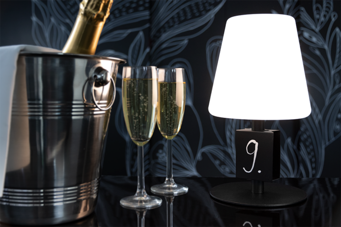 Securit® MICHELLE - lille bordlampe med tavle - Billede 2