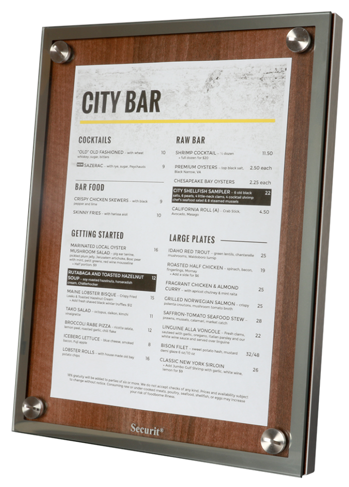Securit® GLASS STAR A4 menu-display i eg - Image 3