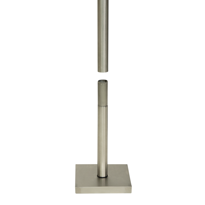 Securit® 85 cm rustfrit stativ til Glass Star menu-displays - Image 4