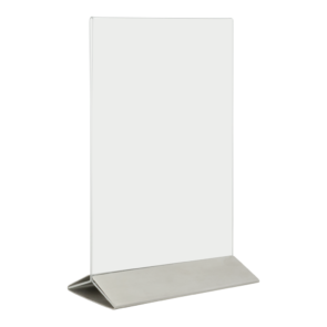 Securit® A5 menu borddisplay i akryl og rustfrit stål