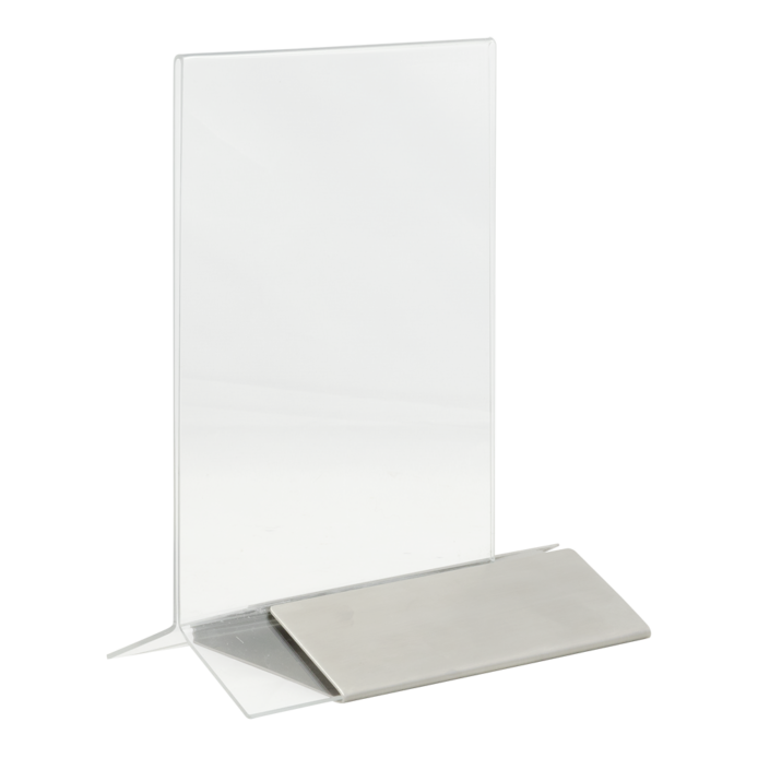 Securit® A6 menu borddisplay i akryl og rustfrit stål - Image 4