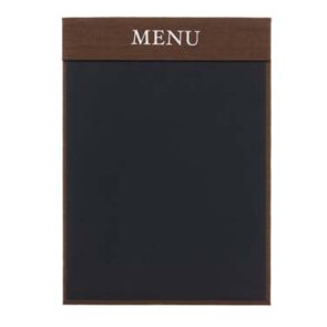 Clipboard A4 "MENU", modern marron/brun