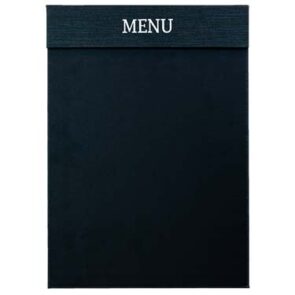 Clipboard A4 "MENU", modern charcoal/grå