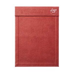 Clipboard A4 "MENU" med dit logo, PU læder brun