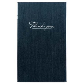 Regningsholder "THANK YOU", modern charcoal/grå