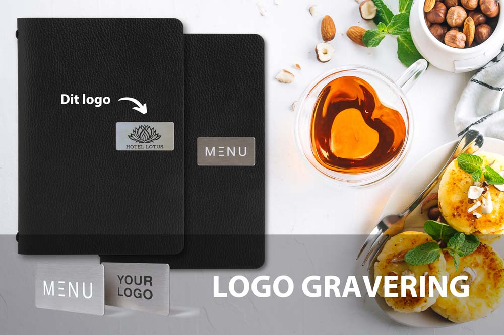 Gravering logoplader læder menukort - 9