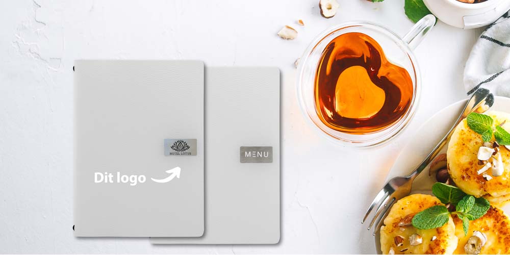 Kopi af Kopi af Gravering logoplader læder menukort - MC-LRA4-R